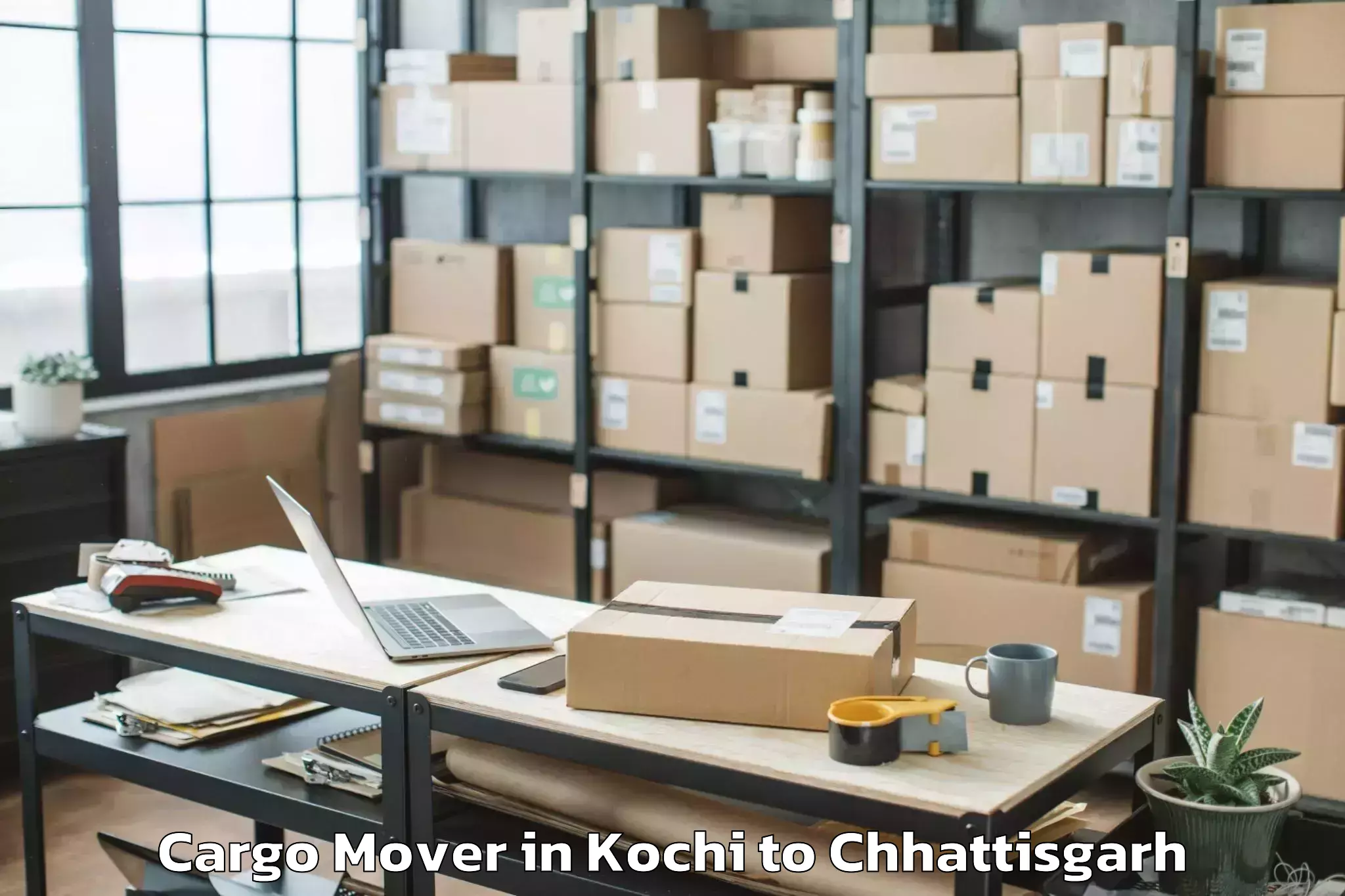 Top Kochi to Ambagarh Chauki Cargo Mover Available